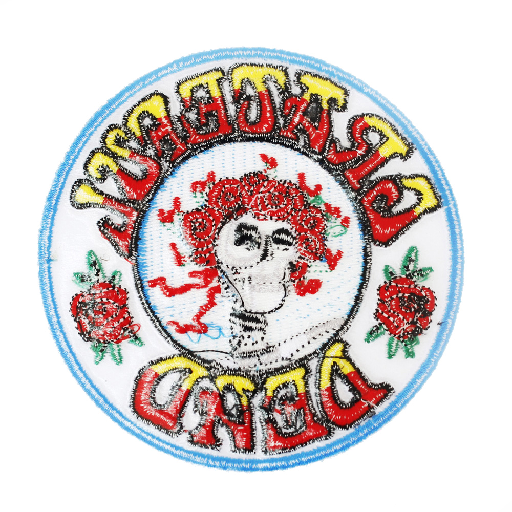 Round Shape Half Embroidered Embroidery Patch