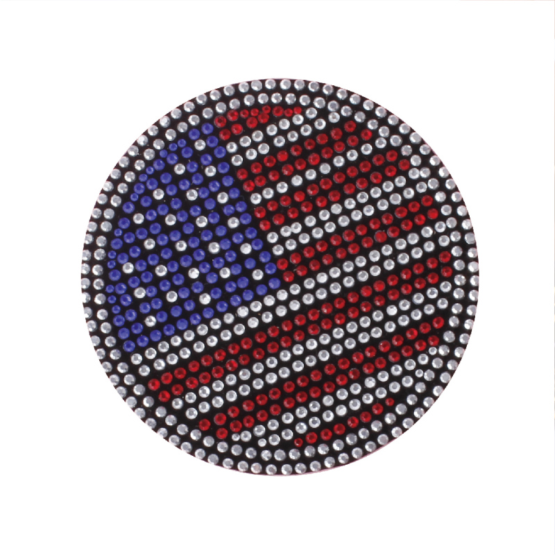 Skull Design Rhinestone Fabric Sticker Skull Design Self Adhesive