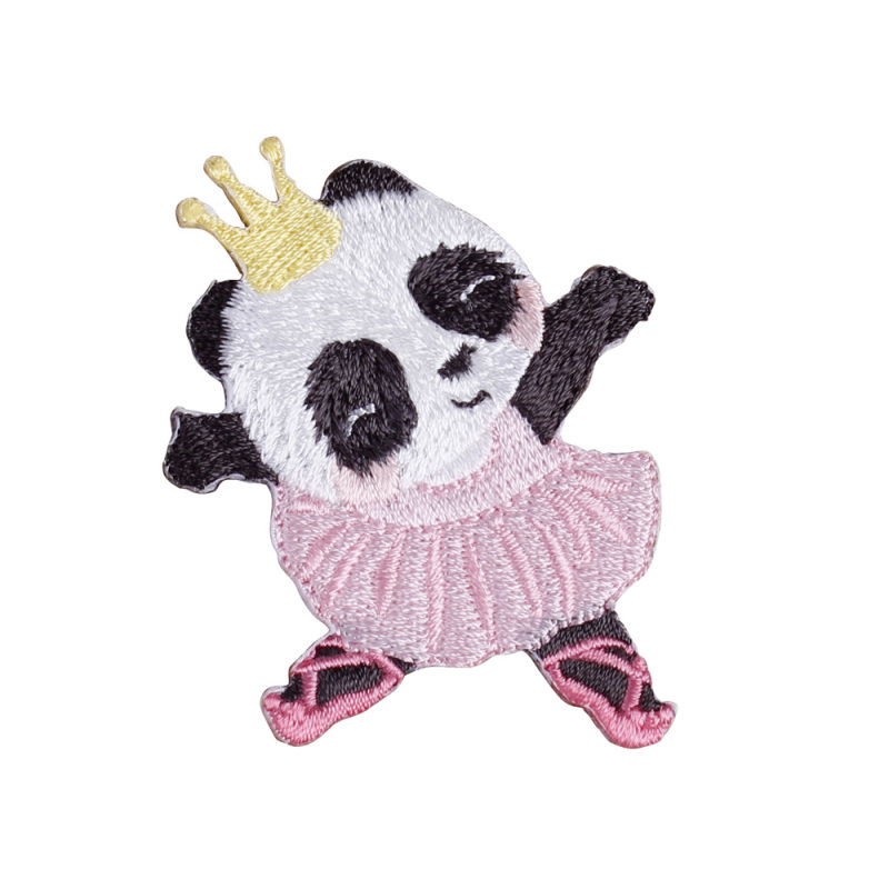Cute Panda Series Iron On Embroidery Patches Custom