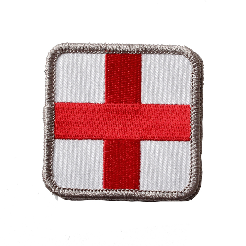 Half Embroidered Embroidery Patch Hook And Loop