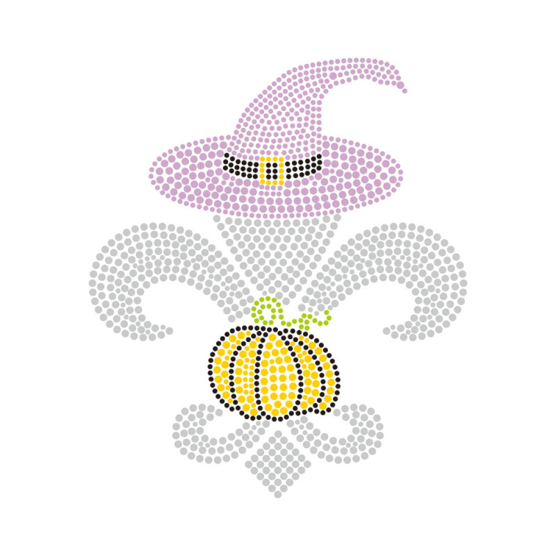 Pink Irises Rhinestone Transfer Bling