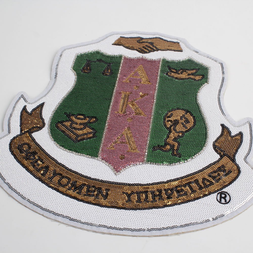 Aka Delta Design Sequin Patches