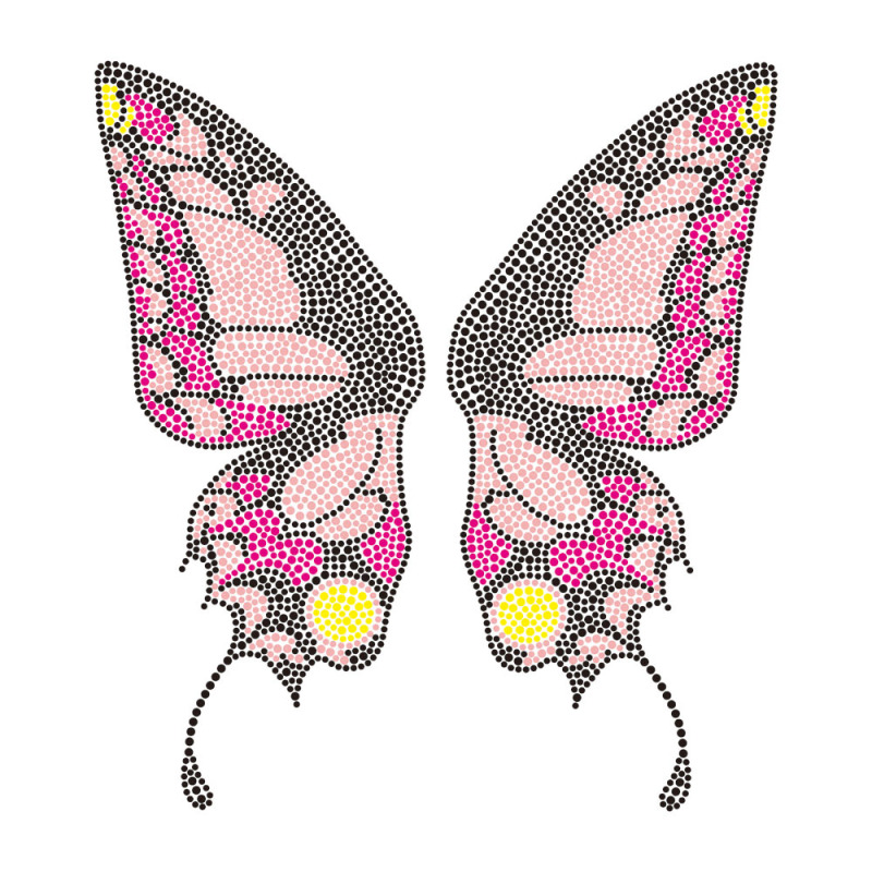 Butterfly Series Rhinestone Heat Transfer Wholesale Custom
