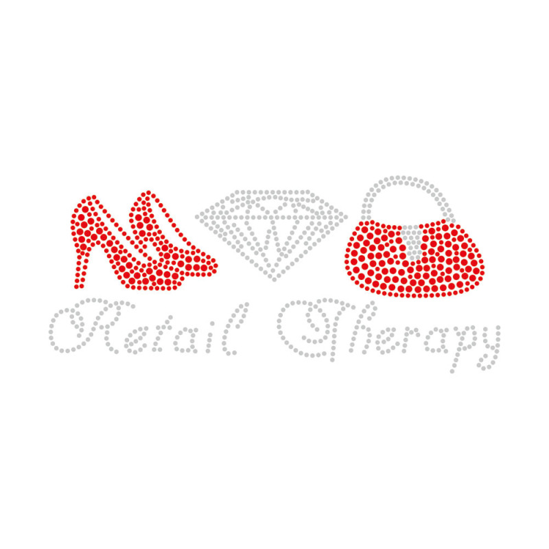 Custom Rhinestone Transfer Queen And Shoe Design