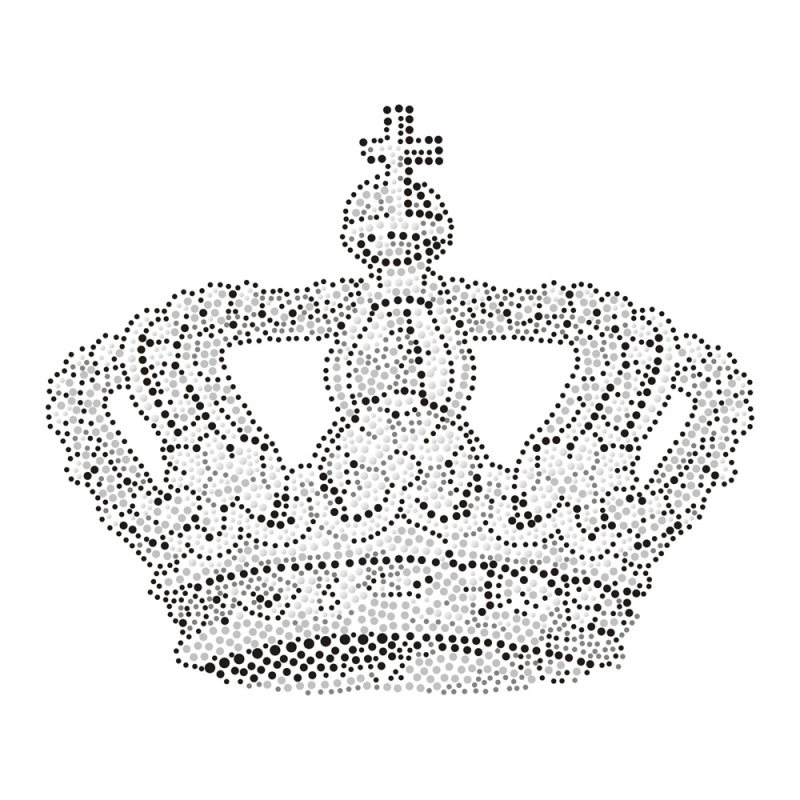 Bling Crown Series Rhinestone Iron On Transfer