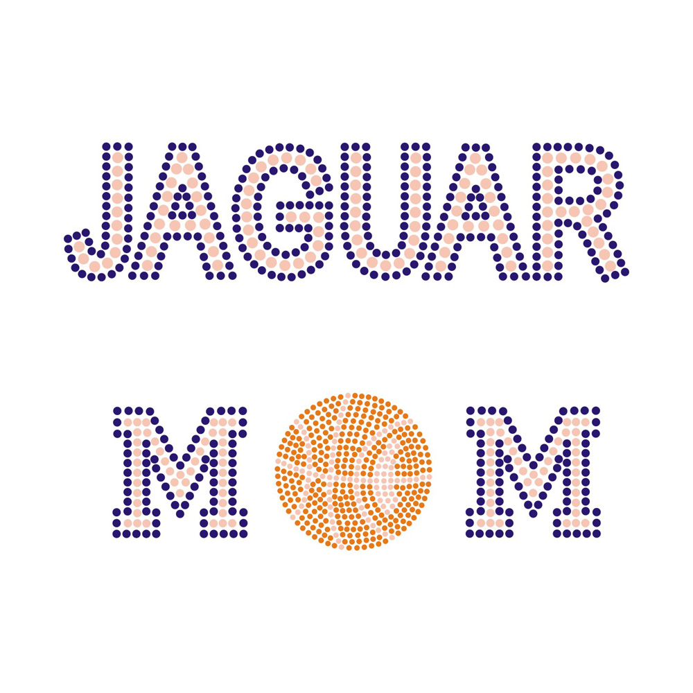 Ribbon Rhinestone Transfer Motif Bling