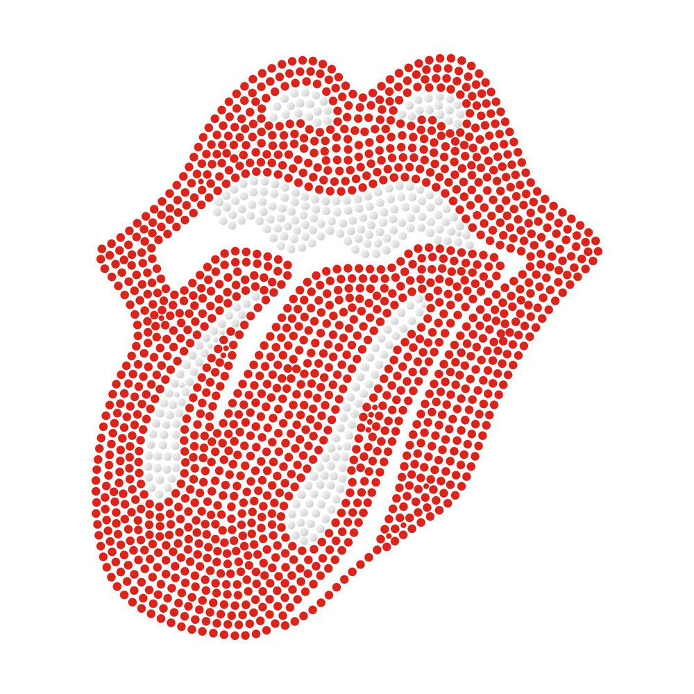 Red Lips Series Rhinestone Crystal Transfer Bling Hot Fix
