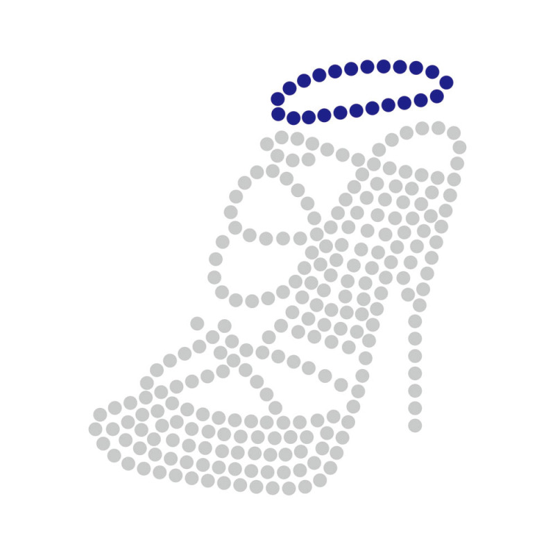 Shoes Design Rhinestone Heat Transfer