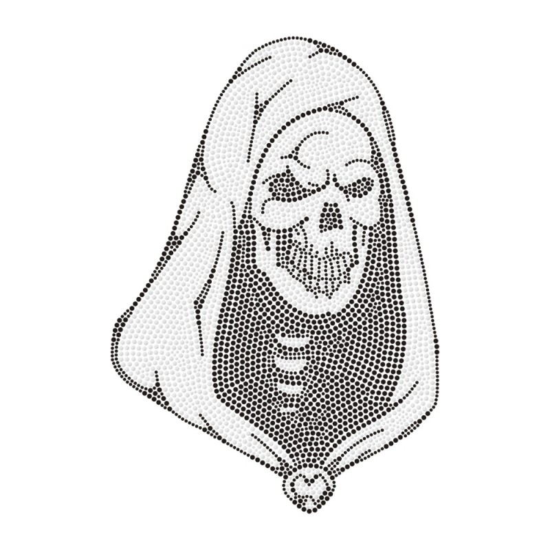 Skull Designs Rhinestone Transfer Wholesale Custom