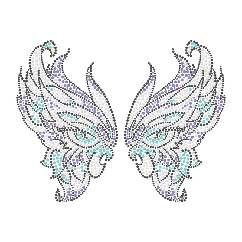 Butterfly Series Rhinestone Heat Transfer Wholesale Custom