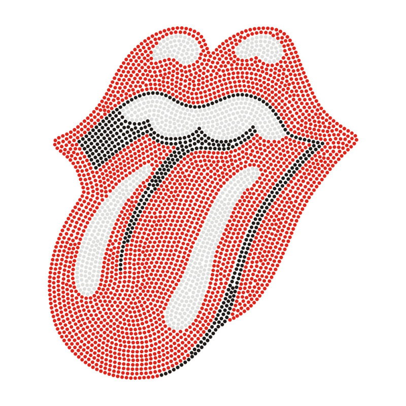 Red Lips Series Rhinestone Crystal Transfer Bling Hot Fix