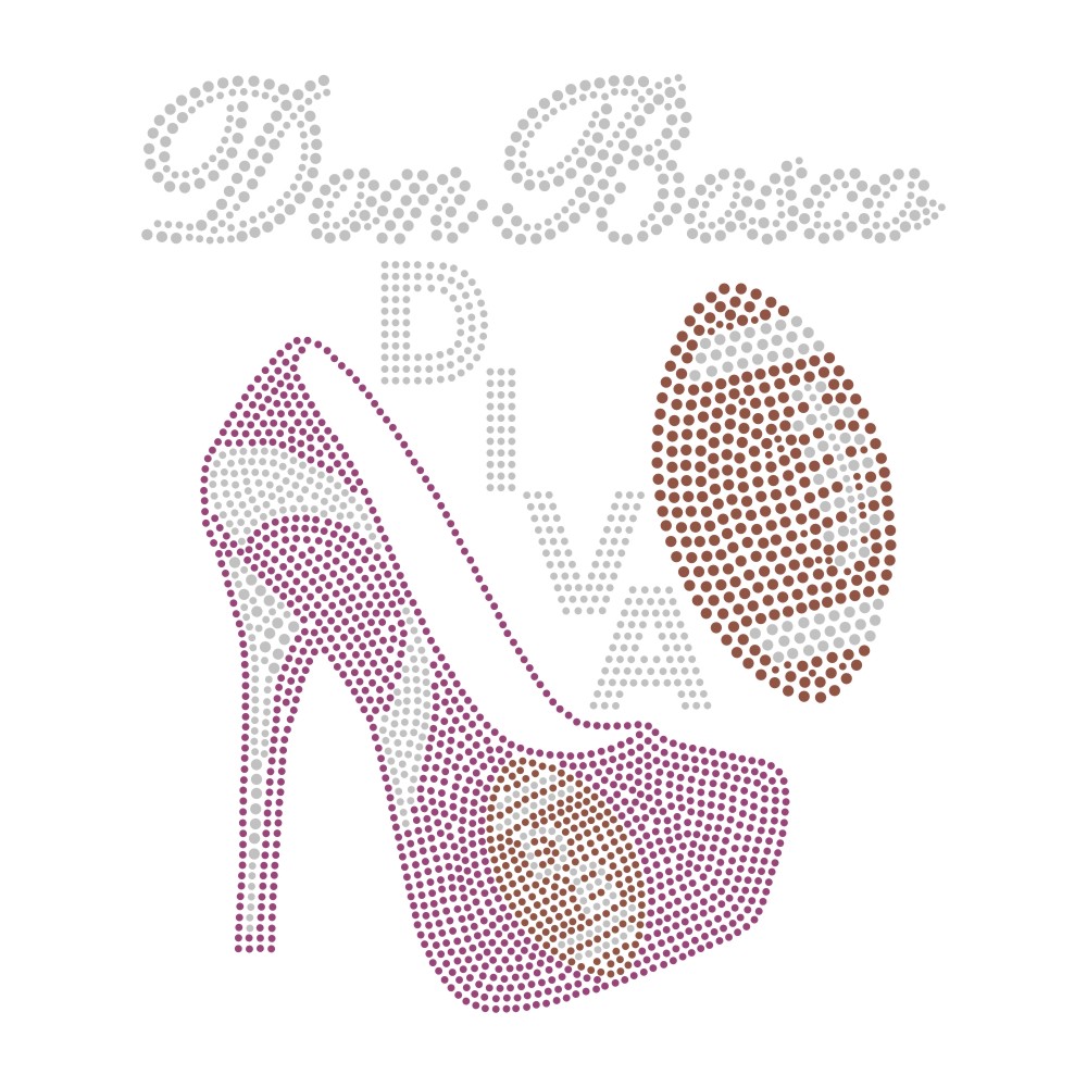 High Heel Shoe Series Rhinestone Transfer Bling