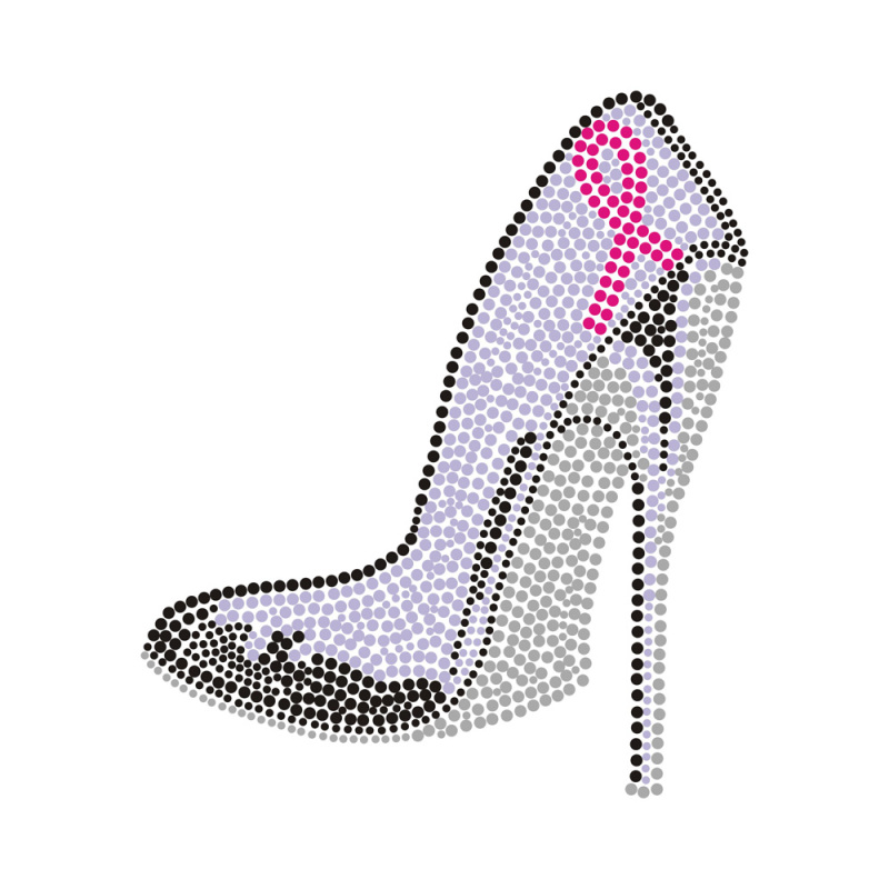 High Heel Shoe Series Rhinestone Transfer Bling