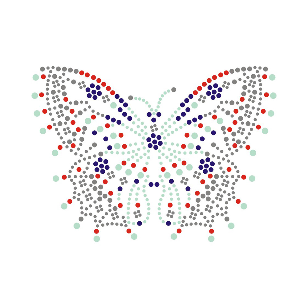 Butterfly Series Rhinestone Heat Transfer Wholesale Custom
