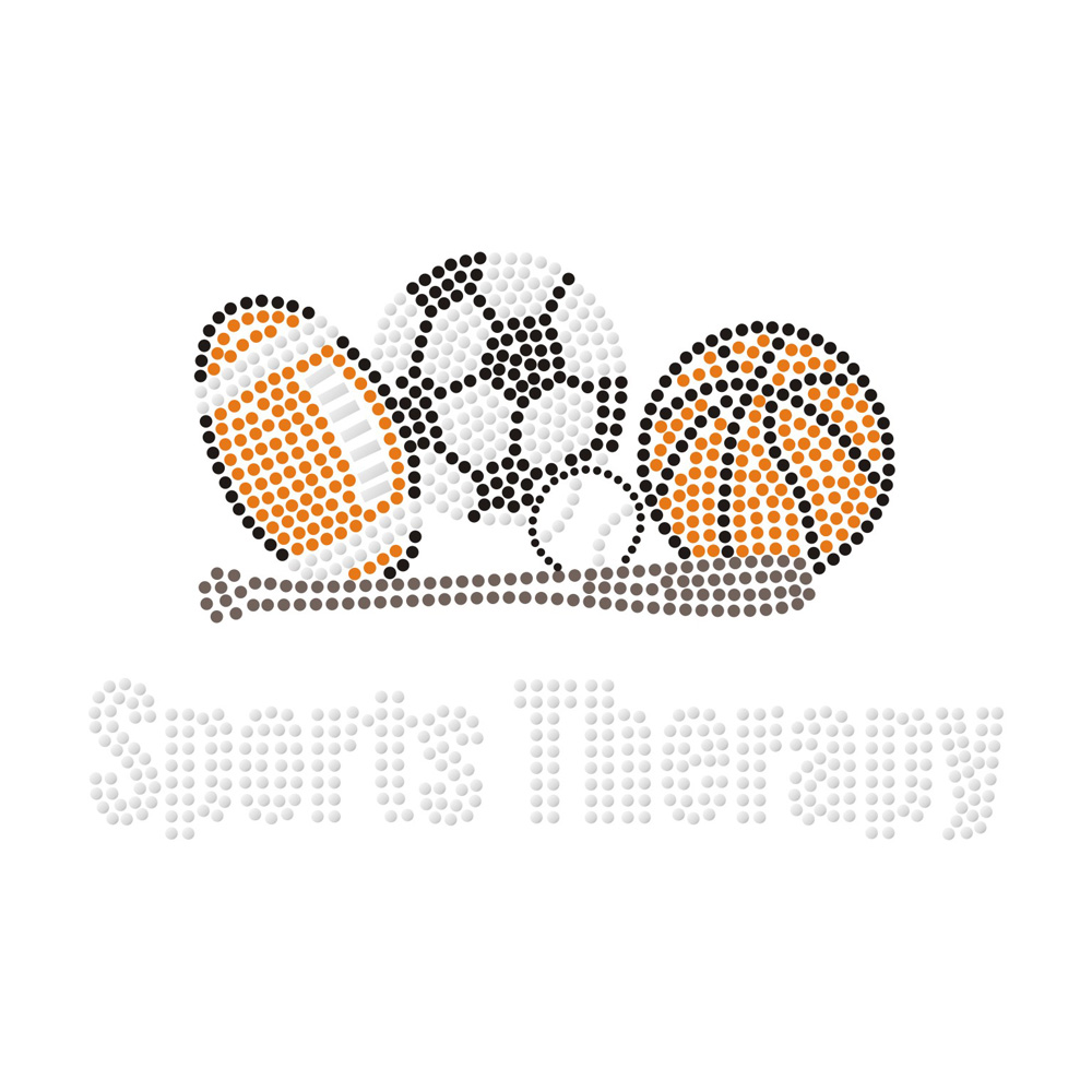 Sport Series Crystal Rhinestone Logo