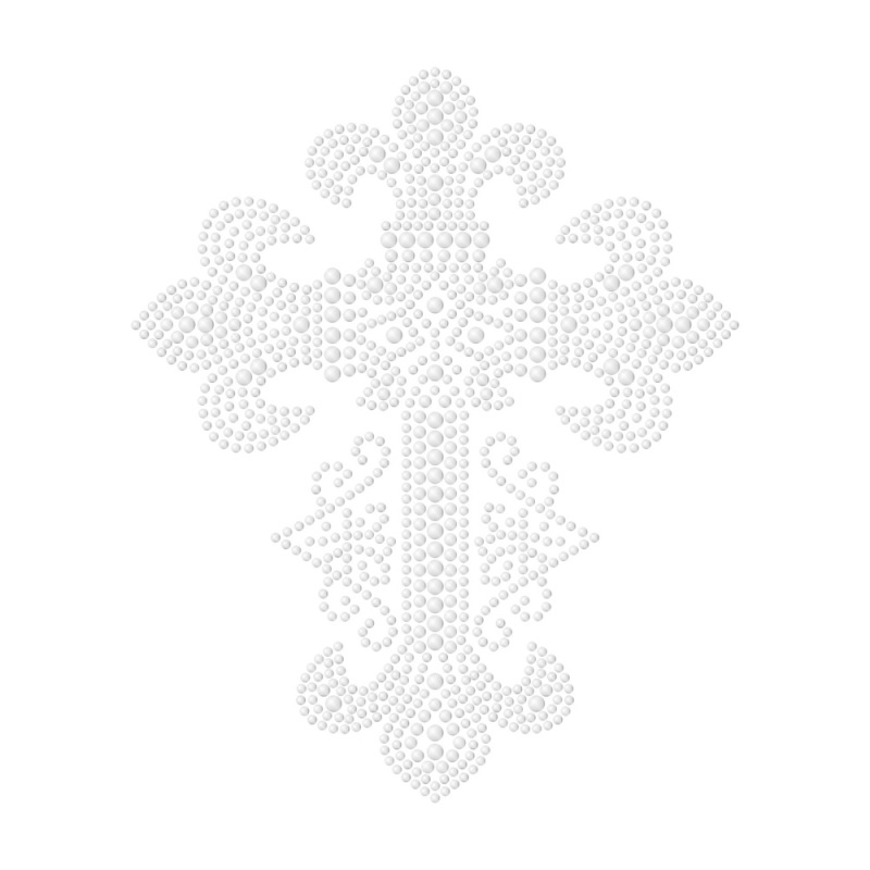 Cross Series Rhinestone Transfer Custom Bling Template