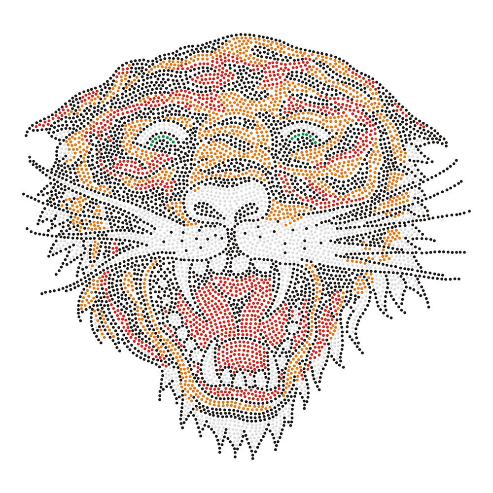 Tiger Series Bling Heat Transfer Rhinestone