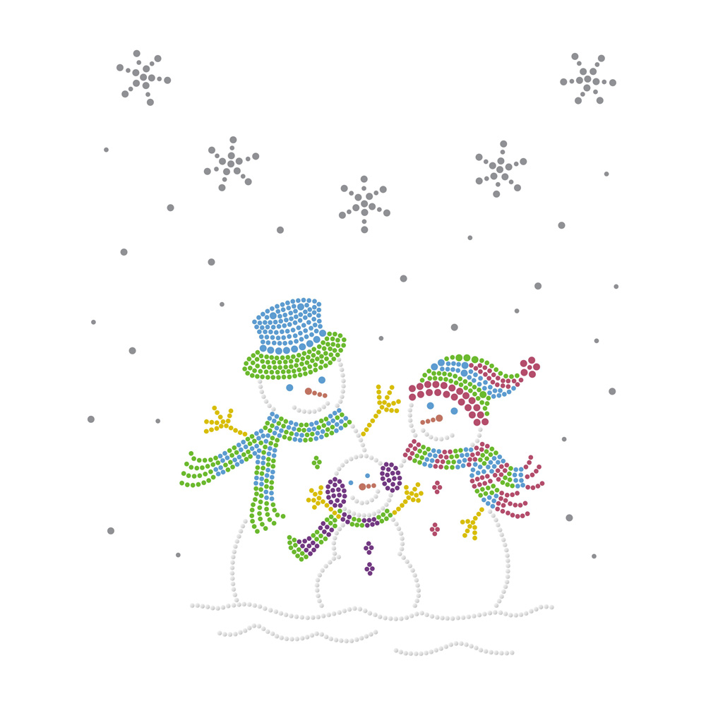 Merry Christmas Series Rhinestone Motif Bling