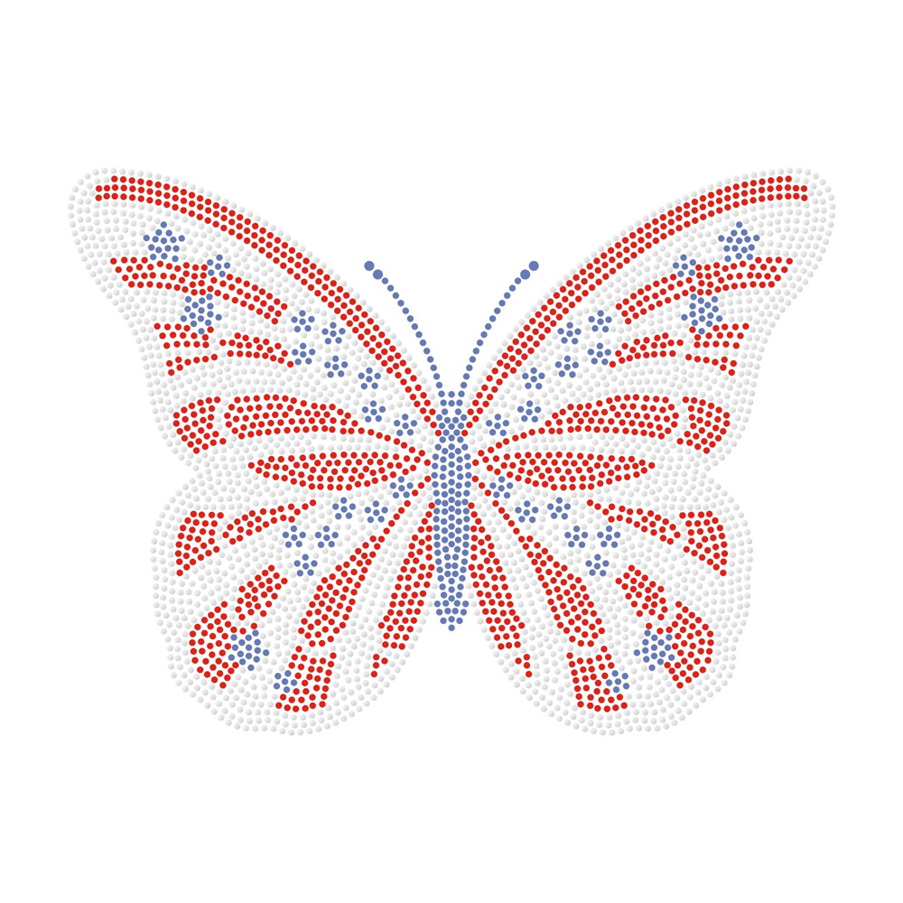 Butterfly Series Rhinestone Heat Transfer Wholesale Custom