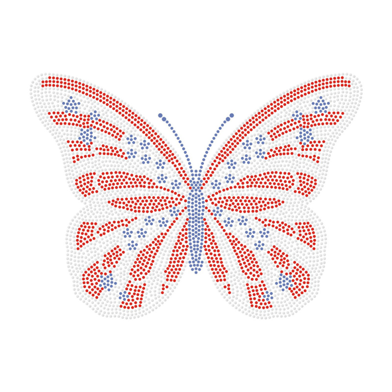 Butterfly Series Rhinestone Heat Transfer Wholesale Custom