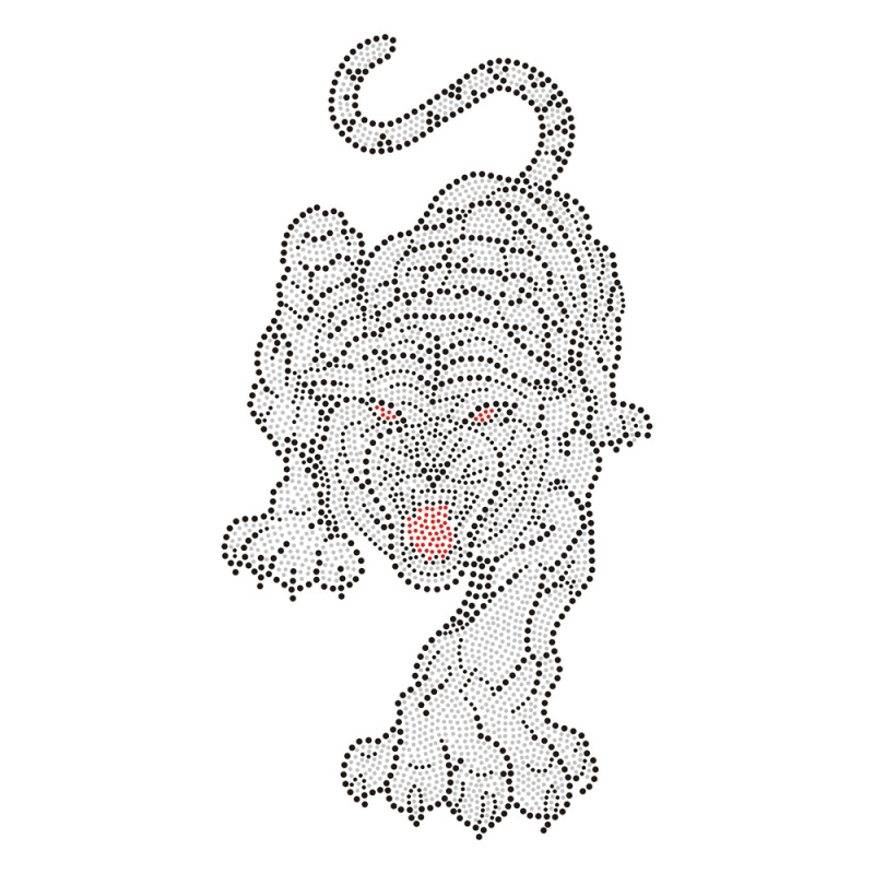 Tiger Series Bling Heat Transfer Rhinestone