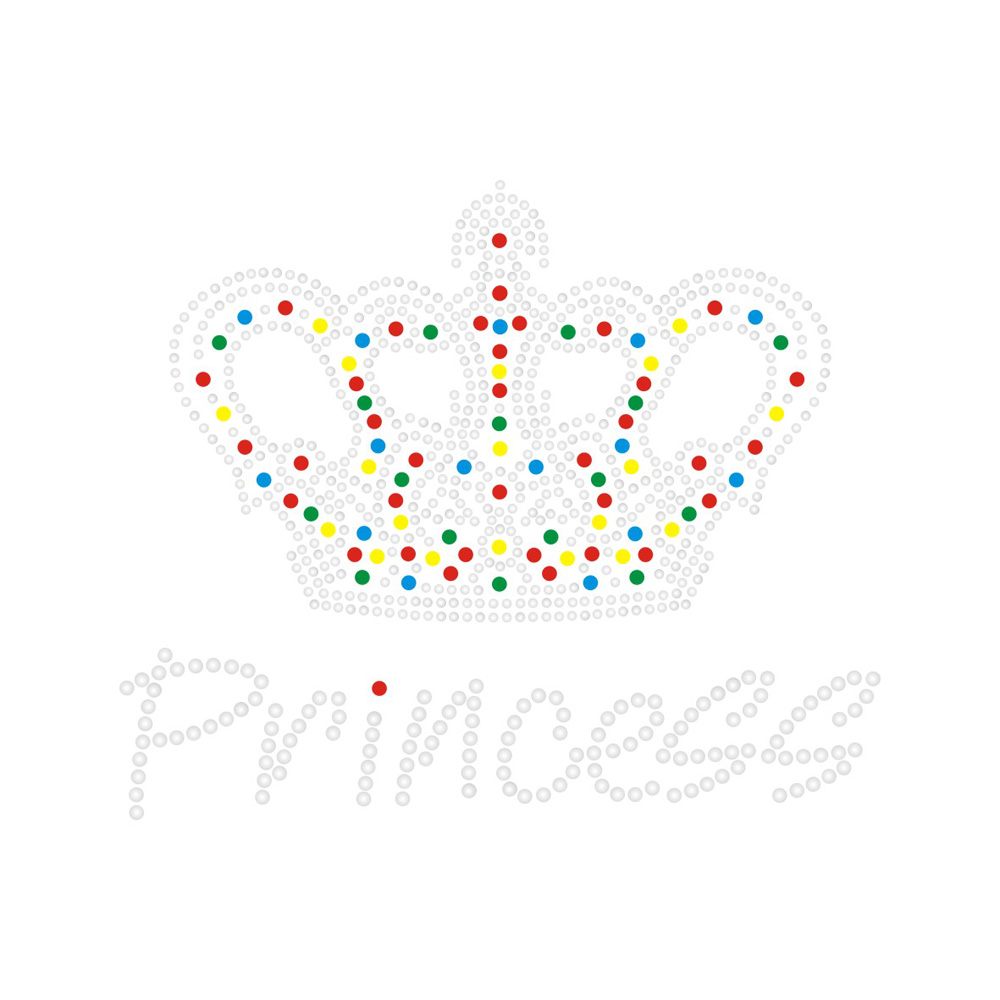 Bling Crown Series Rhinestone Iron On Transfer