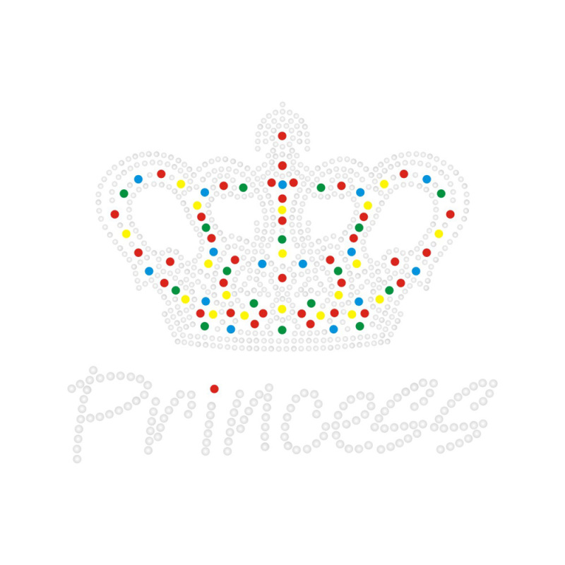Bling Crown Series Rhinestone Iron On Transfer