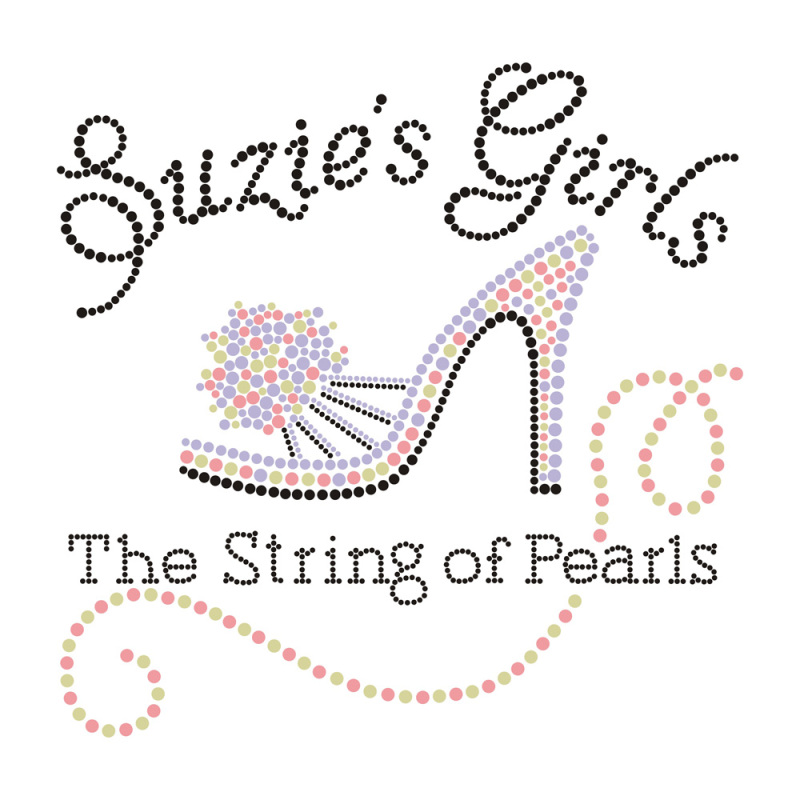 Ribbon Rhinestone Transfer Motif Bling