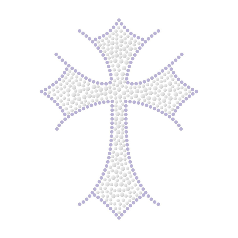 Cross Series Rhinestone Transfer Custom Bling Template