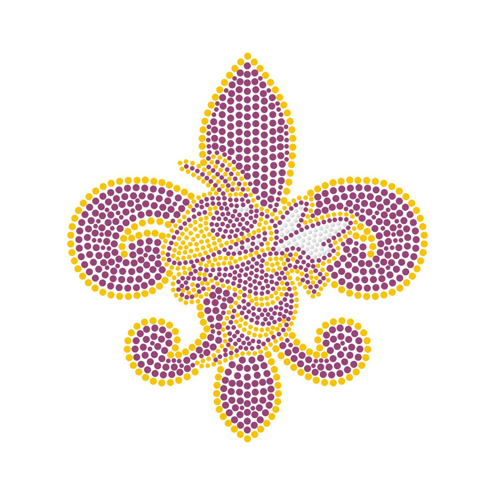 Pink Irises Rhinestone Transfer Bling