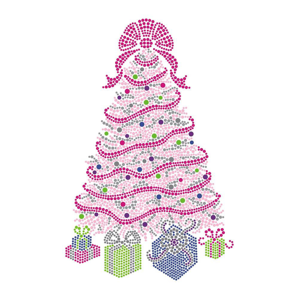 Merry Christmas Series Rhinestone Motif Bling