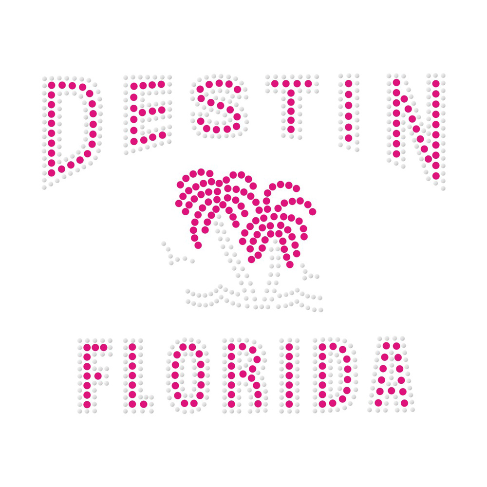 Ribbon Rhinestone Transfer Motif Bling