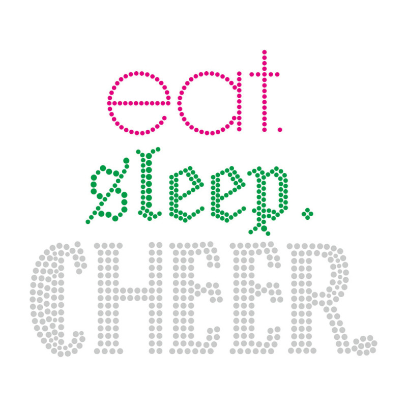 Cheer Rhinestone Transfer Bling Iron On Transfer Hotfix