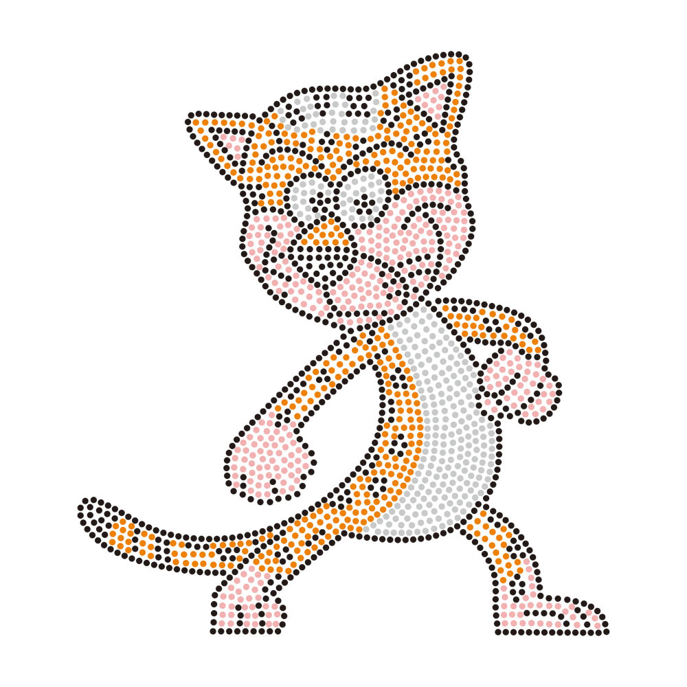 Animal Pattern Heat Rhinestone Transfer Motif