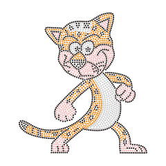 Animal Pattern Heat Rhinestone Transfer Motif