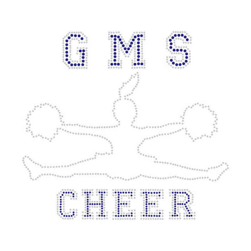 Cheer Rhinestone Transfer Bling Iron On Transfer Hotfix