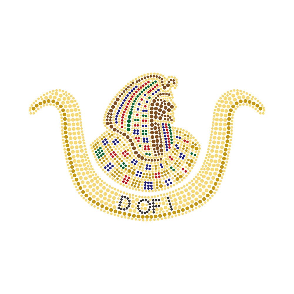 Vikings Design Rhinestone Heat Transfer Bling Motif