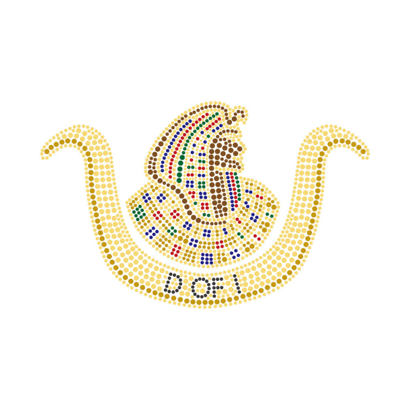 Vikings Design Rhinestone Heat Transfer Bling Motif