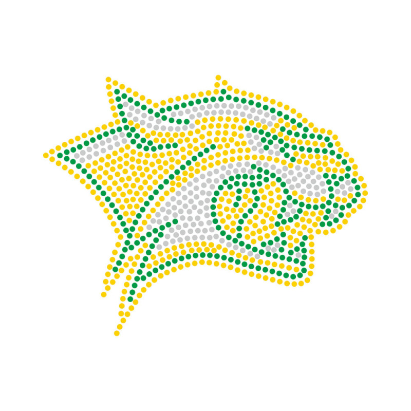 Paw Dog Lion Animal Rhinestone Transfer Bling