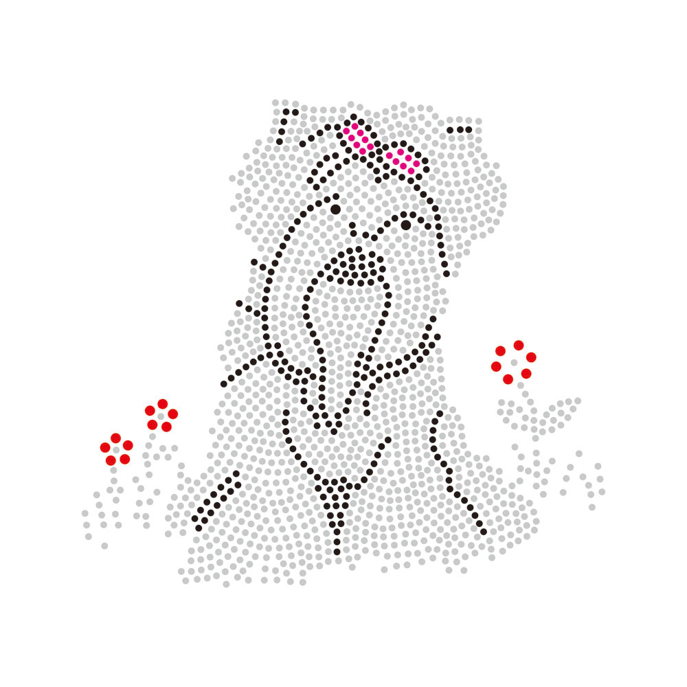 Paw Dog Lion Animal Rhinestone Transfer Bling