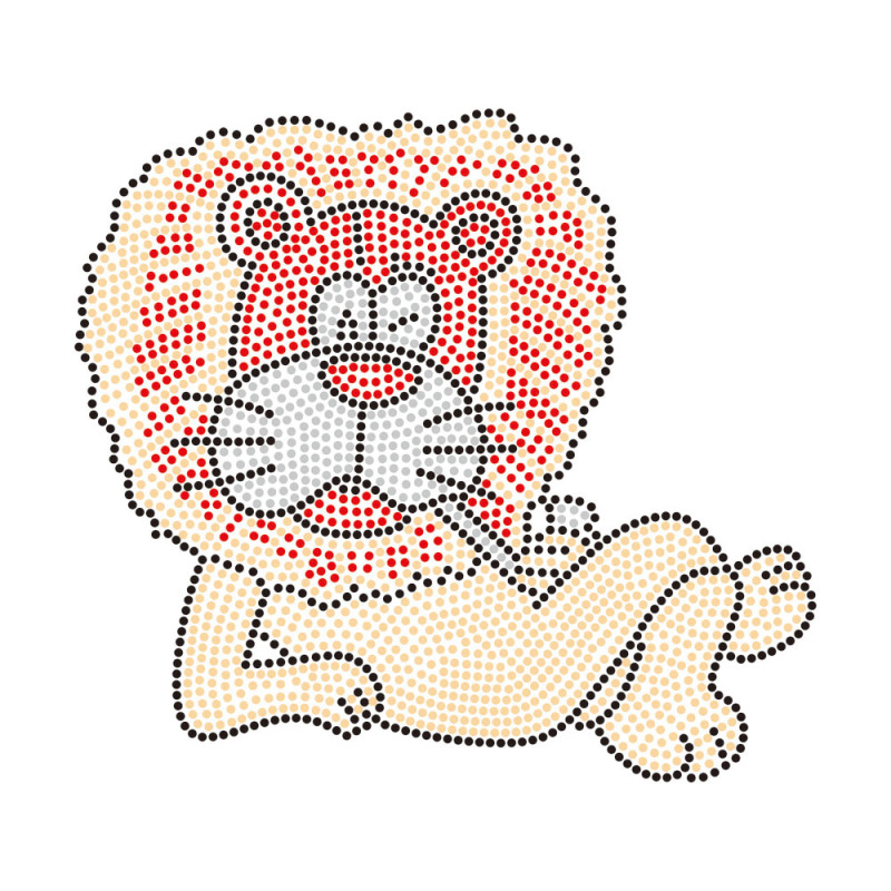Animal Pattern Heat Rhinestone Transfer Motif