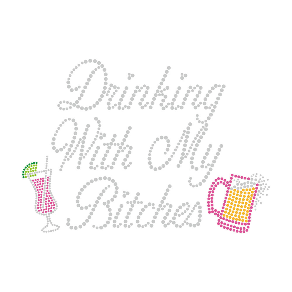 Letter Rhinestone Heat Transfer Bling For T-shirt