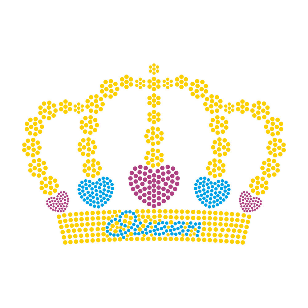Power Rhinestone Heat Transfer Wholesale Custom Motif