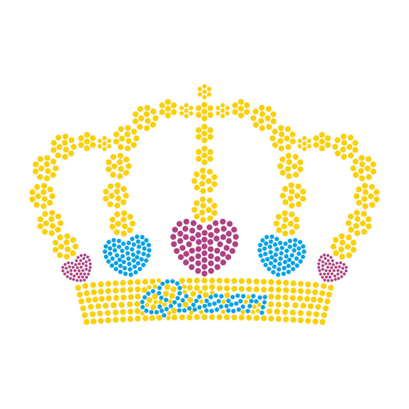 Power Rhinestone Heat Transfer Wholesale Custom Motif