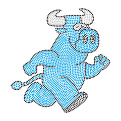 Animal Pattern Heat Rhinestone Transfer Motif