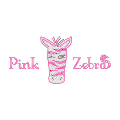 Pink Heart Rhinestone Design Bling Transfer