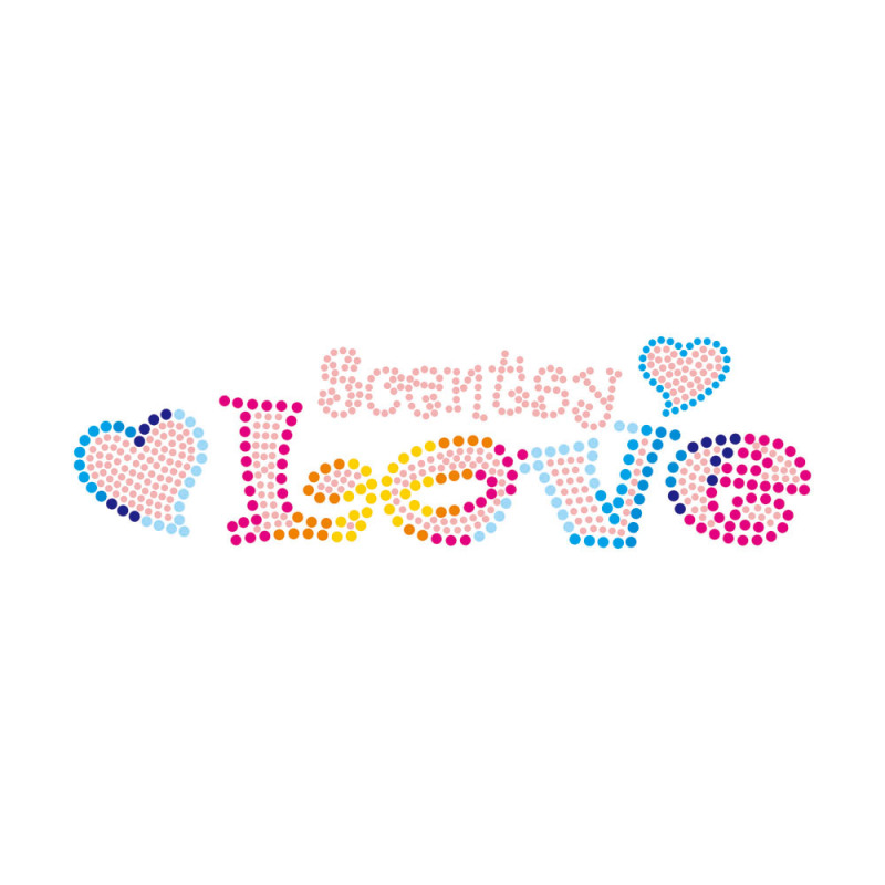 Love Rhinestone Transfer Bling