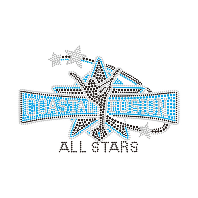 Cheer Rhinestone Transfer Bling Iron On Transfer Hotfix