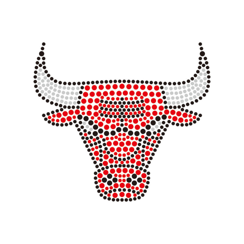 Basketball Team Logo Rhinestone Heat Transfer Bling Crystal Hot Fix Iron On Patches