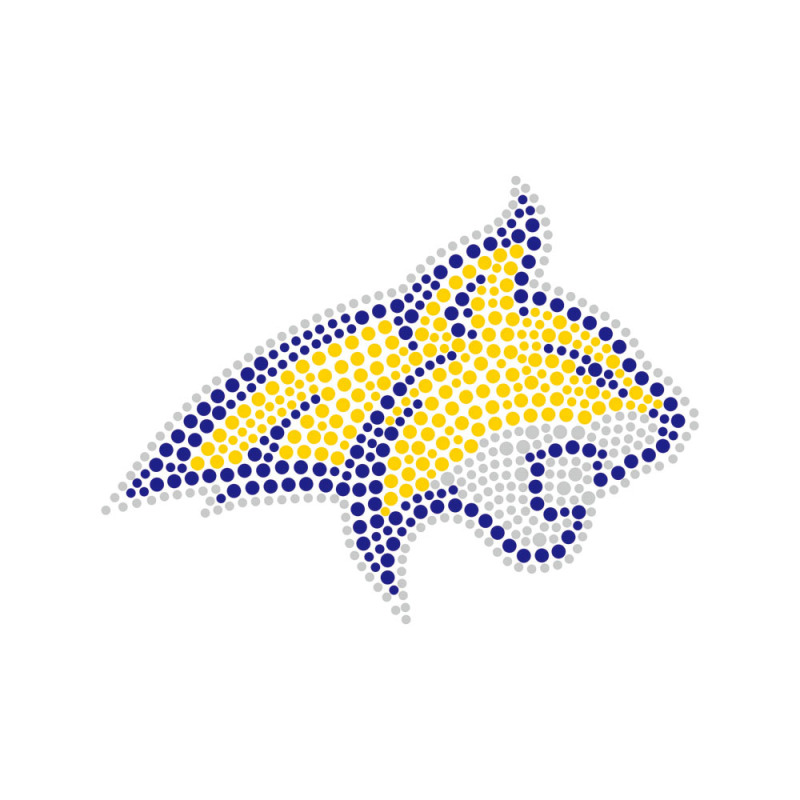 Football Team Logo Rhinestone Heat Transfer Bling Iron On